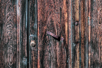 old wooden door full frame