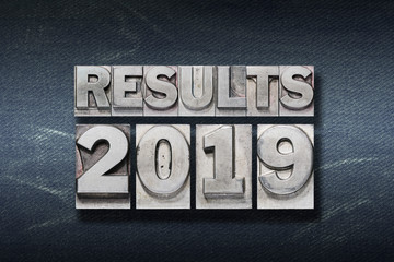 Naklejka premium results 2019 den