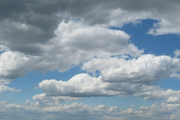 Beautiful cloudscape in the sky, natural background