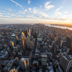 Big parts of New York City are lying to one's feet