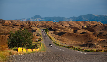 South-East Kazakhstan. Picturesque mountains in the area of the natural national Park "Charyn canyon".