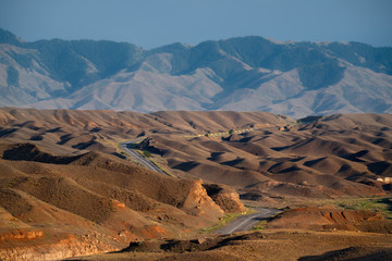 South-East Kazakhstan. Picturesque mountains in the area of the natural national Park "Charyn canyon".