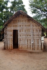 Fototapeta na wymiar Wooden structure in traditional African style