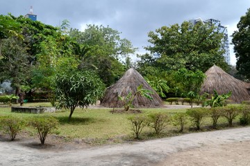 Wooden structure in traditional African style