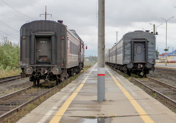 Obraz premium Passenger cars.