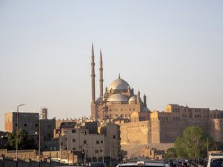 Fototapeta na wymiar The Mohammed Ali Mosque is a landmark of the city of Cairo, Egypt