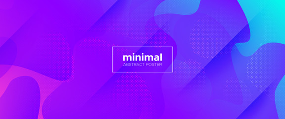 Multicolor 3d Fluid Shapes. Geometric Background. 