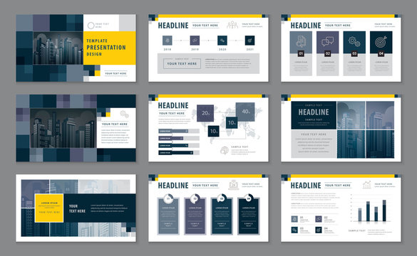 Abstract Presentation Templates, Infographic elements Template design set