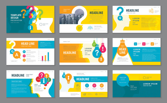 Abstract Presentation Templates, Infographic elements Template design set