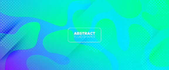 Green Graphic Background. Fluid Colorful. 3d 