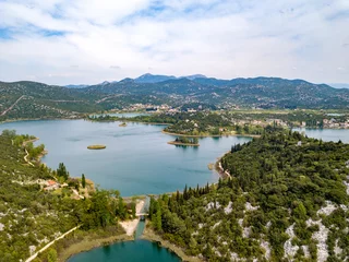 Foto op Canvas The Baćina lakes (Croatian: Baćinska jezera) are located in Dalmatia, Croatia. It is a crypto-depression lake, with its bottom below the surface of the sea. © Stepo