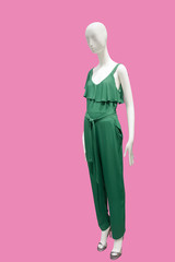 Full-length female mannequin.