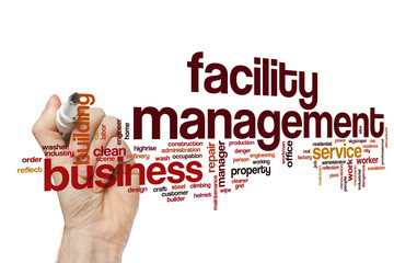 Facility management word cloud