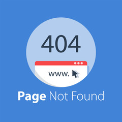 Error 404, page not found, website page missing