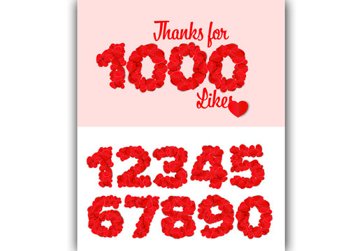 Follower Appreciation Social Layout with Hearts