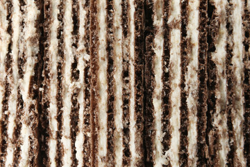 Closeup view of tasty wafer sticks as background. Sweet food