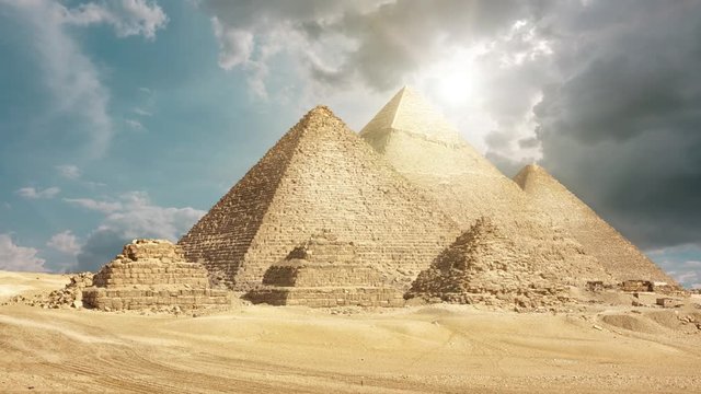 General view of pyramids