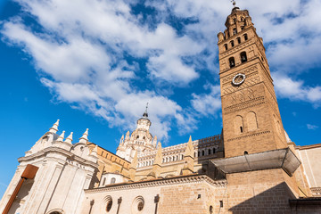 Fototapeta na wymiar Cathedral In The Historic City Of Tarazona, Aragon region, Spain .