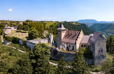 Fototapeta na wymiar Ostrožac ( Ostrozac ) Castle is located in Bosnia and Herzegovina. It dates back to the 16th century when the Ottoman Turks established Ottoman province of Bosnia. It was renewed by Habsburg family.