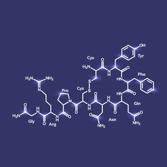 Vasopressin or argipressin chemical formula