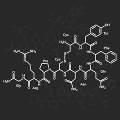 Vasopressin or argipressin chemical formula