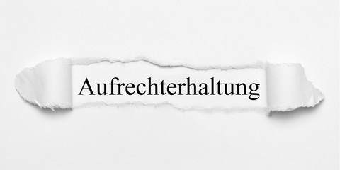 Obraz premium Aufrechterhaltung