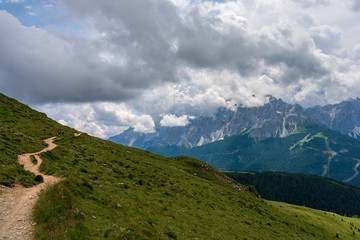 Fototapeta premium panoramic view of the Dolomites, South Tyrol