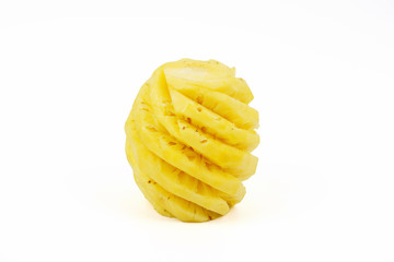 ํYellow pineapple isolated on white background