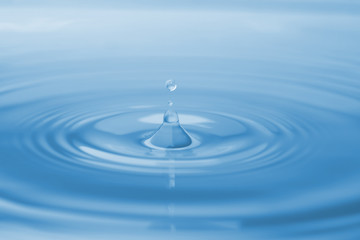 Splash of water with drops as background, closeup