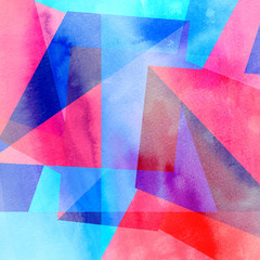 Abstract multicolored geometric trendy background