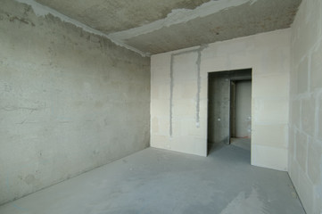 Russia, Moscow- June 13, 2018: interior room apartment. self-finish rough repair