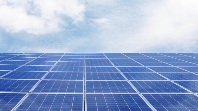 Photovoltaic solar panels green energy