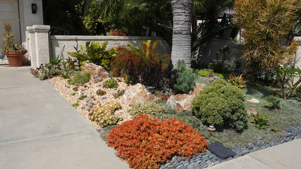 Drought-tolerant residential landscaping