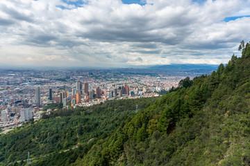 Bogotá from the eastern hills