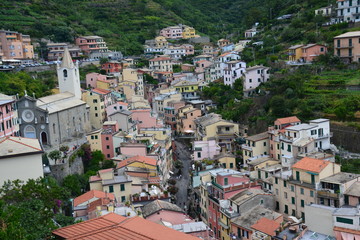 Obraz premium Village Coloré Riomaggiore Cinque Terre Italie