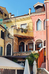 Traditional Venetian house facade