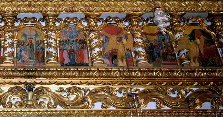 temple from an orthodox church in Greece in Zakynthos island