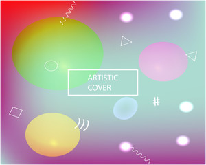 Gradient smooth mesh background.