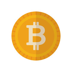 Obraz premium Isolated Bitcoin vector design