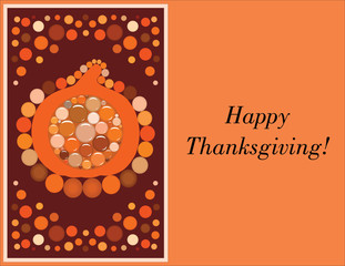 Thanksgiving background with place for text
