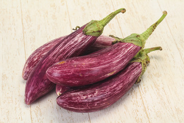 Vibrant tasty ripe Graffiti eggplant