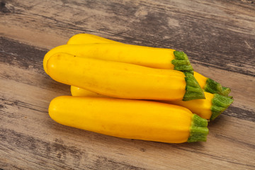 Ripe tasty Yellow young zucchini