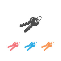 Key icon set template. Vector illustration background