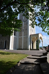 Fototapeta na wymiar Kościół pw. najświętszego Serca pana jezusa w Mysłakowicach, Dolny Śląsk, Polska