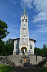 Kościół pw. najświętszego Serca pana jezusa w Mysłakowicach, Dolny Śląsk, Polska © Ewa
