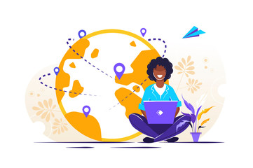 Businessman sitting on 