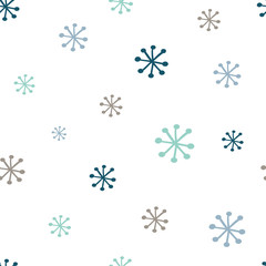 Fototapeta na wymiar Winter seamless pattern with snowflakes