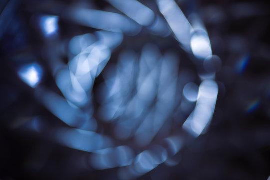 Abstract blur dark blue glowing background