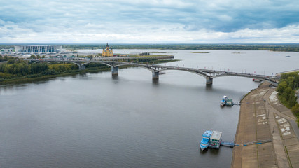 Nizhny Novgorod. The confluence of the rivers - Oka and Volga.