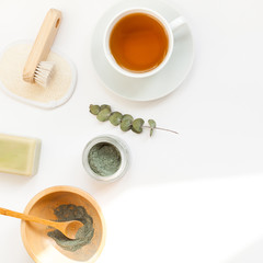 Spa, beauty cosmetics and body care treatment